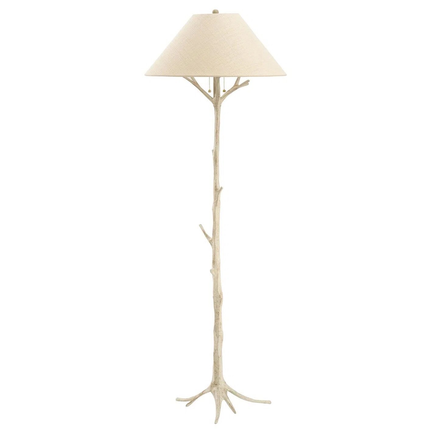 Lampadaire blanc rétro