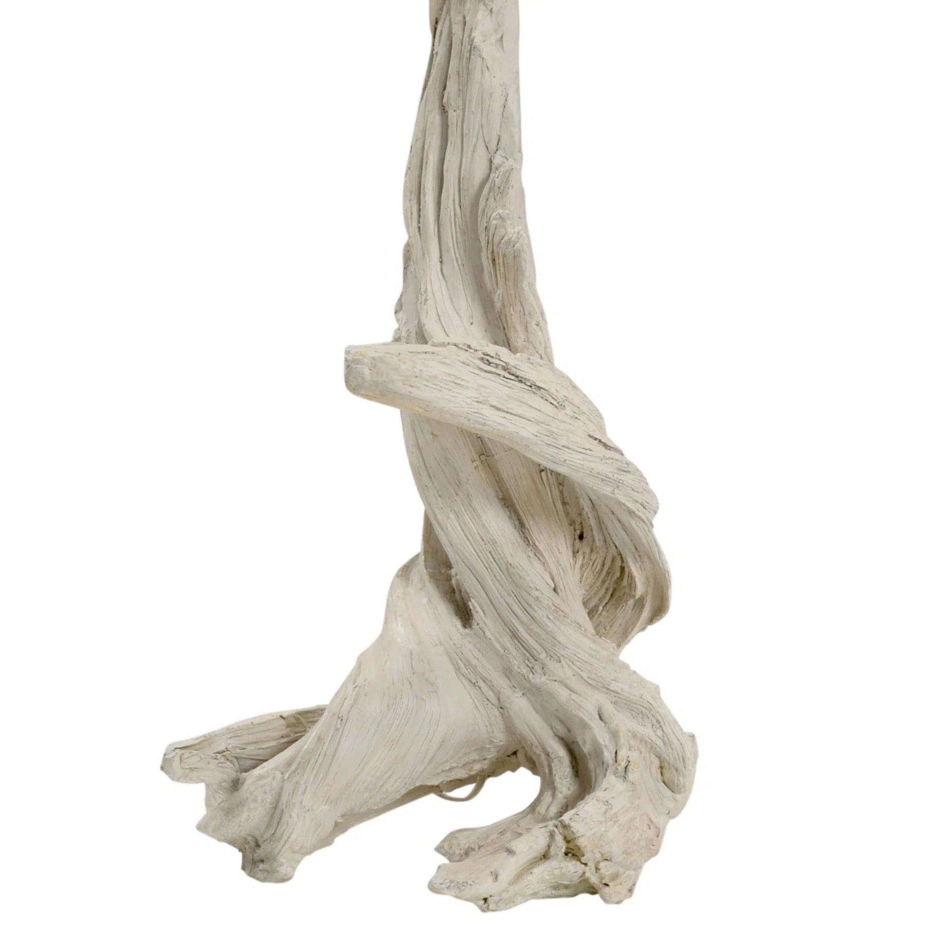 Lampadaire en bois flotté en forme de dragon