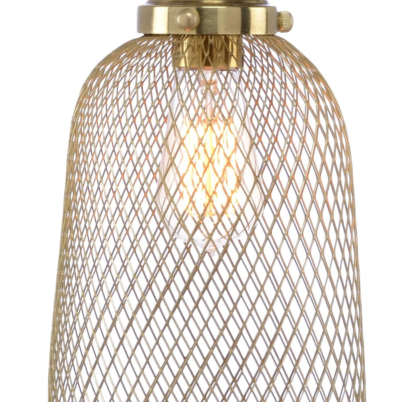 Suspension en maille dorée
