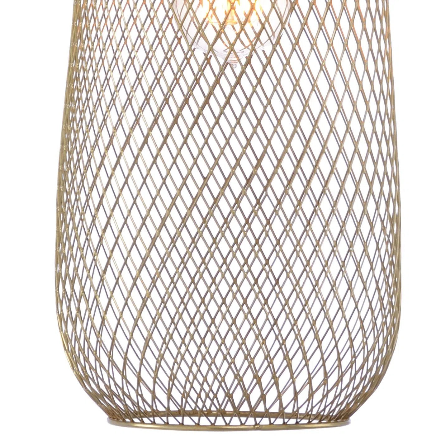 Suspension en maille dorée